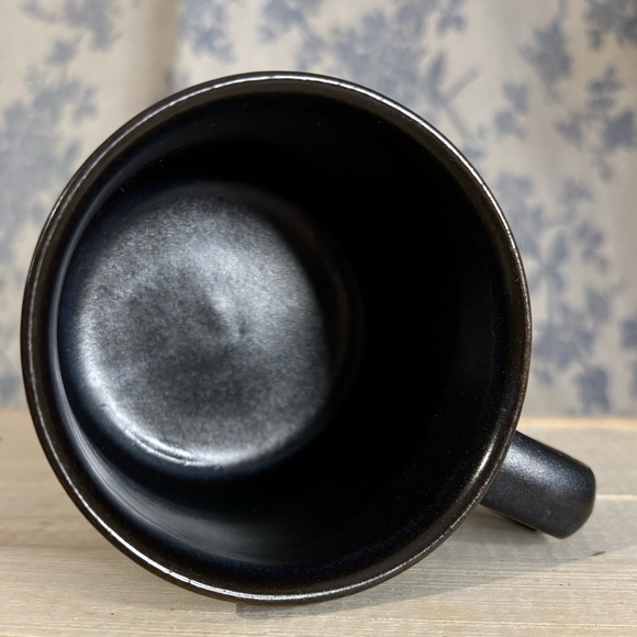 VTG Denby England Kismet Blue Stoneware Teacup and Saucer Heiss - Picture 6 of 12